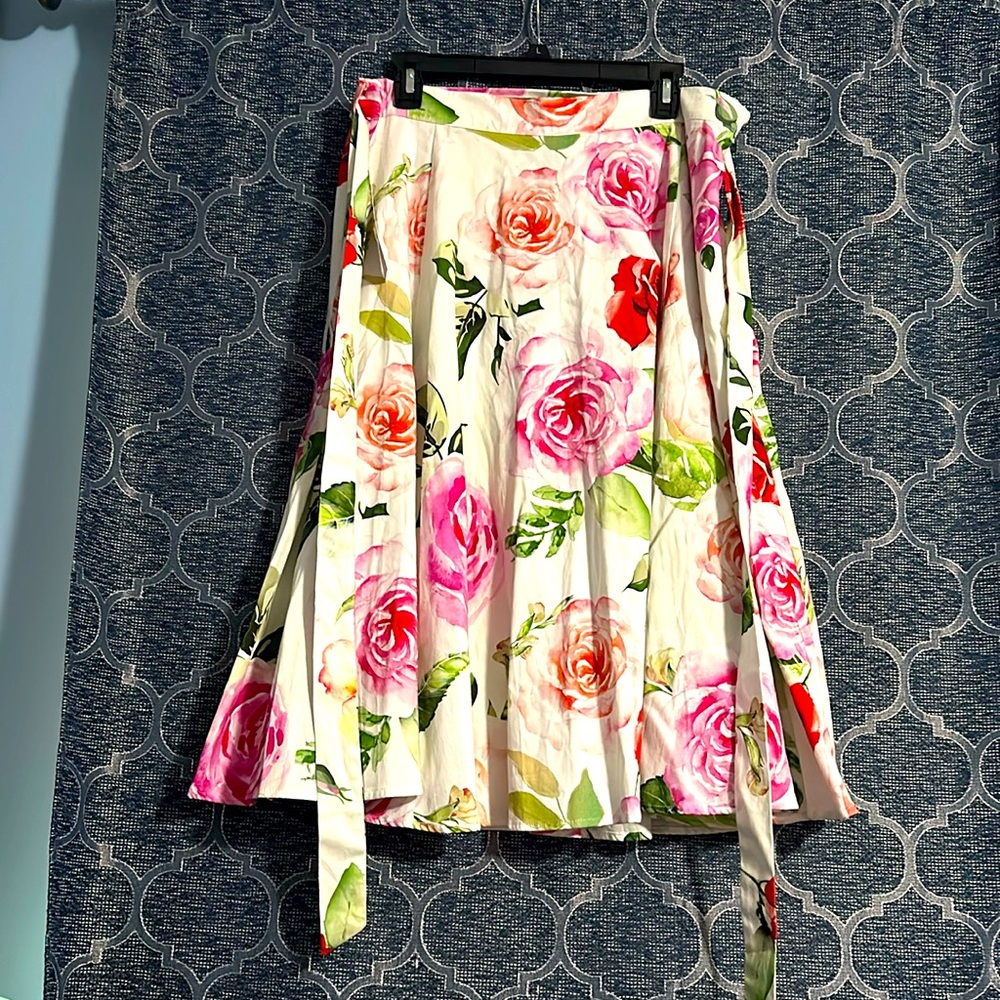 Hearts and Roses London NWT women’s 14 rockabilly retro rose floral skirt